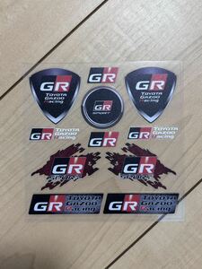 GR sport ステッカー①toyota gazoo racing シール　即日発送　1シート 12cm*12cm 新品未使用