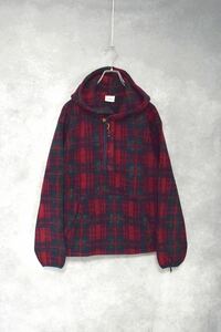 【 80s エルエルビーン 】old L.L.bean フリース ヘンリーネック アノラックパーカー / size m / 80年代 スナップ スウェット フーディー