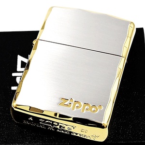 ZIPPO アーマーシャインレイカット 両面 SV/GD ジッポー ライター