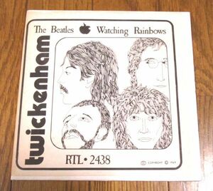 輸入盤1EP：BEATLES/WATCHING RAINBOWS/RTL 2438/REVOLVER風アートワーク・カバー/ブルーカラー