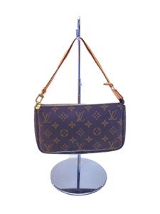 LOUIS VUITTON◆1)ポシェット・アクセソワール_モノグラム・キャンバス_BRW/PVC/BRW