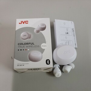 601y3107★JVCケンウッド JVC HA-A5T-W ワイヤレスイヤホン Bluetooth ホワイト カナル型 最大15h再生 生活防水 小型 軽量 音量調節