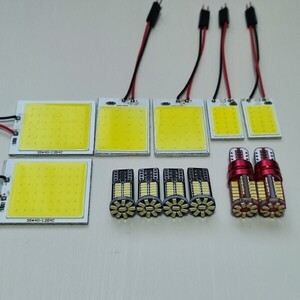 ステップワゴン RK1/2/3/4/5/6 T10 LED バックランプ ナンバー灯 ルームランプ12個セット 爆光 COB全面発光 ホンダ /c48/c24/c18/57/34