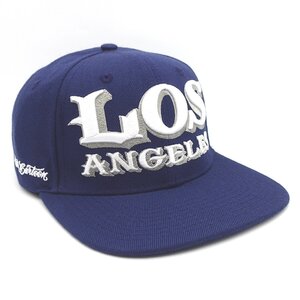 MISTER CARTOON LOS ANGELES LA SNAPBACK CAP HAT NAVY ミスターカートゥーン ロサンゼルス ロス ハット キャップ ネイビー 紺 帽子 刺繍