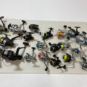 ΨΨ【1円スタート】 SHIMANO/DAIWA/RYOBI スピニングリール　20点まとめ　ジャンク品 全体的に状態が悪い