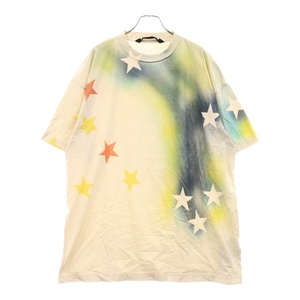 パームエンジェルス Sprayed Stars Vint Tee スプレー スターズ ヴィンテージ加工 半袖Tシャツカットソー マルチカラー PMAA072S23JER008