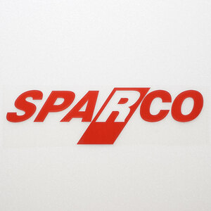 新品・未使用☆SPARCO スパルコ　カッティングステッカー　レッド　1枚　縦58mm×横202mm　|デカール|切り文字|切文字|新品|送料無料