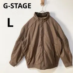 美品 G-STAGE L 中綿 ブルゾン ジャケット 上着 ジャンバー ブラウン