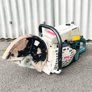 現状品 makita マキタ DPC7301 コンクリートカッター 混合油 73cc 355mm エンジン始動OK [N7521]