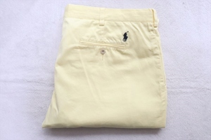 Polo Ralph Lauren ラルフローレン メンズ チノパン コットンパンツ 40/30 イエロー