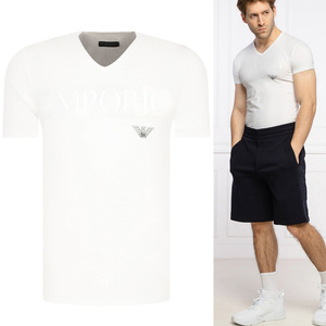 送料無料 71 EMPORIO ARMANI エンポリオアルマーニ 110810 CC716 ホワイト Tシャツ ロゴ 半袖 size S