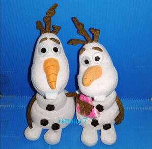 ☆Disney☆Frozen☆Olaf☆アナと雪の女王☆オラフ☆tyビーニーズ☆ぬいぐるみ☆ハート☆2体セット☆ディズニー