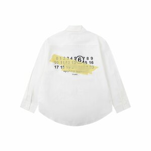 Maison Margiela メゾンマルジェラ シャツ Maison Margiela ポケット ロゴ シャツ 中古 希少 ホワイト Mサイズ F1