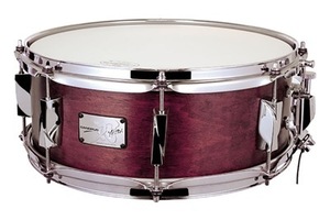 YAIBA2 Maple 5.5x14 Snare Drum Dark Wine Red Mat LQ