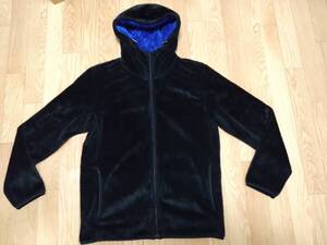 ★★★ユニクロ UNIQLO Silky FLEECE シルキー フリース サイズL BLACK 黒 347-065725(04-01) 古着★★★