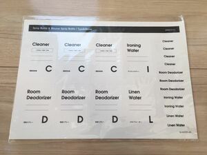 sarasa design サラサ デザインストア ラベルシール b2c スプレーボトル用 タイポ＆メモタイプ 詰め替えボトル イデアコ 北欧 無印良品