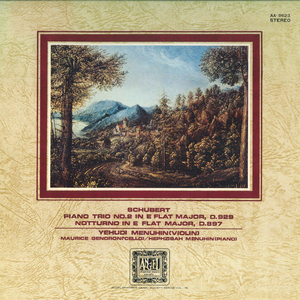 LP Yehudi Menuhin, Maurice Gendron, Hephzibah Menuhin シューベルト : ピアノ三重奏曲 第2番 変ホ長調 他 AA9623PROMO ANGEL /00400