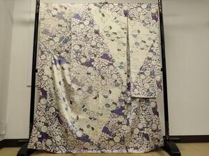 平和屋着物■豪華振袖　辻が花　駒刺繍　正絹　逸品　CAAK1756oy