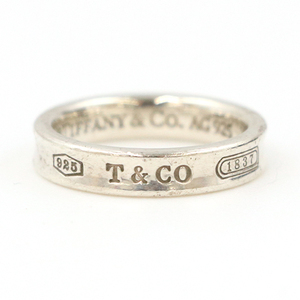 ティファニー TIFFANY&Co. ナローリング 1837 指輪 AG925 実寸サイズ 10号 ＃10 【xx】【中古】4000026801601172