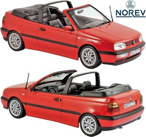 【NOREV】ノレブ 1/18 VW ゴルフ3 カブリオレ 1995y (レッド) ミニカー 完成品／／1:18 ダイキャスト GOLF3 カブリオレ 188433