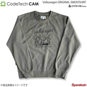 Codetech コードテック Volkswagen ORIGINAL SWEATSHIRT BEETLE＆BUS カーキ XLサイズ CO-KVW-3354KA