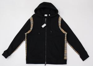 バーバリーBURBERRY パーカー 黒　美品　XL