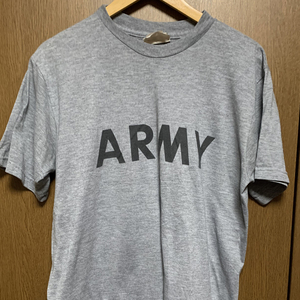 M 米軍実物 U.S.ARMY IPFU｜トレーニング 半袖Ｔシャツ ミリタリー グレー リフレクター 00年代 (04)