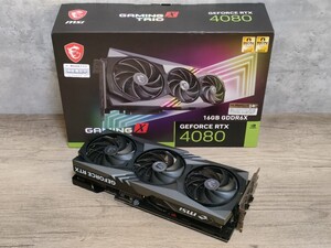 NVIDIA MSI GeForce RTX4080 16GB GAMING X TRIO 【グラフィックボード】