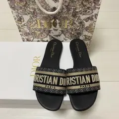 ディオール Christian Dior★ サンダル Dwayミュール 黒