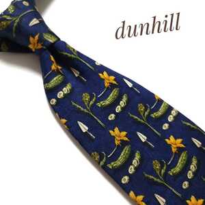 dunhill ダンヒル ネクタイ ネイビー 紺 1145