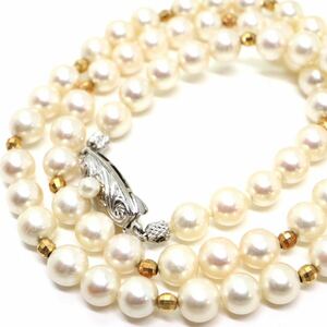 TASAKI(田崎真珠)《アコヤ本真珠ネックレス》J 26.4g 約48cm 約6.0-6.5mm珠 pearl パール necklace ジュエリー jewelry CA0/EB0