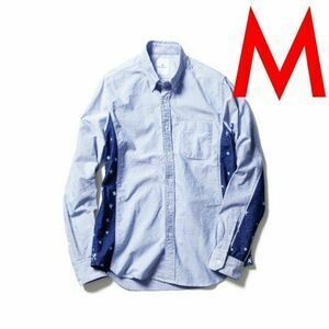 uniform experiment SIDE STAR PANEL OXFORD B.D SHIRT/ SOPHNET.ソフネットNavy紺M