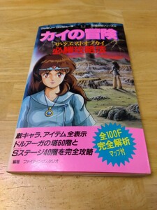 カイの冒険 必勝攻略法 ファミリーコンピュータ完璧攻略シリーズ49 双葉社 ファミコン レトロゲーム攻略本 ナムコ 遠藤雅伸