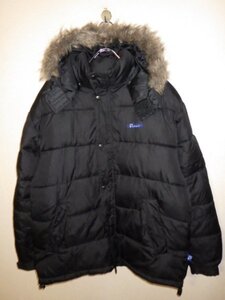 z3430Penfield★ペンフィールド★中綿★ロゴワッペン付き★パーカージップジャケット★サイズＬ★黒色★アウトドア★人気