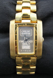 ◆CREDIT SUISSE クレディスイス FINE SILVER 999.0 クォーツ◆ 