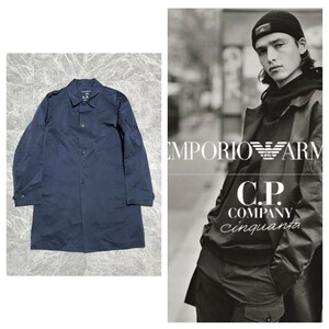 定価18万円 EMPORIO ARMANI × C.P. COMPANY 2021AW エンポリオアルマーニ　シーピーカンパニー　ステンカラー　コート 48サイズ