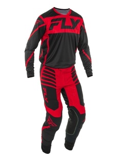 XL/34インチ MXウェア 上下セット FLY LITE ブラック/レッド ジャージ＆パンツ モトクロス 正規輸入品 WESTWOODMX 25