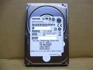 ▽TOSHIBA MBF2300RC 300GB SAS 10krpm 2.5型 内蔵HDD 中古 東芝 2