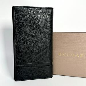 新品 ICチップ BVLGARI ブルガリ オクト 長財布 レザー ブラック 黒 メンズ 本革 箱付き 小銭入れ お札入れ カードケース