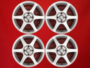 【激安 中古 4本セット】 トヨタ ヴィッツ RS 10系 純正 アルミホイール 15インチ 5.5JJ インセット+45 PCD100 4穴 ハブ径Φ54 cc15