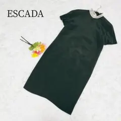 【エスカーダ/ESCADA】【M】シルク100%　ロングワンピース　ブラック