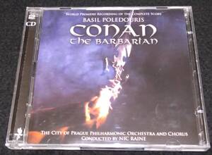 コナン・ザ・グレート サントラ★2×CD ベイジルポールドゥリスConan the Barbarian Complete Score Basil Poledourisシュワルツェネッガー