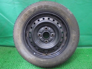 c22◇スペアタイヤに◆ダイハツ (スバル) 純正 13×4J 約+40 スチールホイール◆RoTaLLa 155/65R13 73T 中古タイヤ付鉄ホイール1本