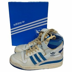 ◆中古品◆adidas アディダス Forum 84 High Blue Thread FY7793 22.5cm フォーラム 84 ハイ ブルースレッド スニーカー 靴 D41263NJ