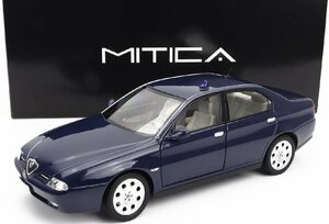 ＜予約品＞　Mitica 1/18 Alfa Romeo 166 3.0 V6 1998　Blue　パトカーパーツ付　アルファロメオ