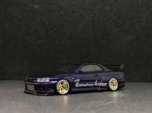 TSMモデル 1/64 Nissan Skyline GT-R (R34) Tommykaira R-z Midnight Purple RHD 改 深リム MINI GT スカイライン