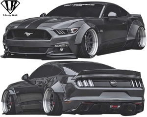 【M’s】 FORD MUSTANG (2015y-) Liberty Walk LB-WORKS ワイド仕様 フルキット 6点 ／／ FRP リバティーウォーク フルエアロ マスタング