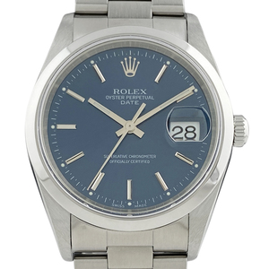 ロレックス ROLEX オイスターパーペチュアル デイト 15200 腕時計 SS 自動巻き ブルー ボーイズ 【中古】