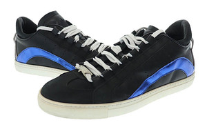 ディースクエアード DSQUARED2 18AW RUNNER Lace-Up Low Top Sneakers ランナー レースアップ ロー トップ スニーカー SNM0006 41 黒ブラッ