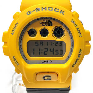 tu160 Supreme×THE NORTH FACE×G-SHOCK 限定トリプルコラボモデル　DW-6900NS　腕時計 イエロー　※中古美品